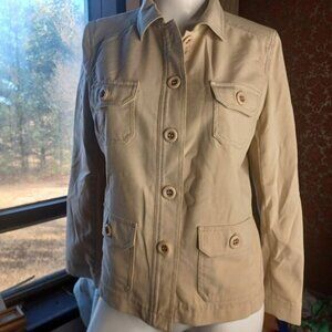 Liz Claiborne jacket 8 military style cropped